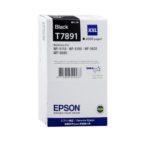 Cartridge Epson Inkjet T7891 WorkForce Pro WF-5110 4.000 pag. BK