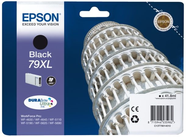 Cartridge Epson Inkjet 79XL WorkForce Pro WF-4630DWF 2.600 pag. BK