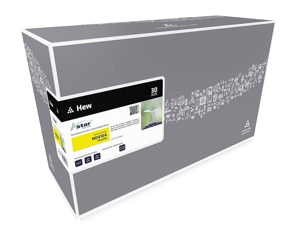 Toner Astar voor HP CF412A YEL