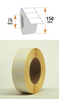 Thermotransferetiket op rol 50x25mm (3000)