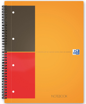 Spiraalboek Oxford International Notebook hardcover A5+ gelijnd 160blz