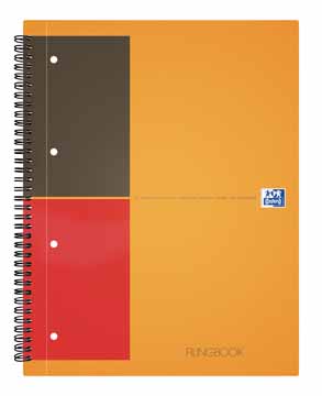 Spiraalboek Oxford International Filingbook hardcover A4+ geruit 200blz