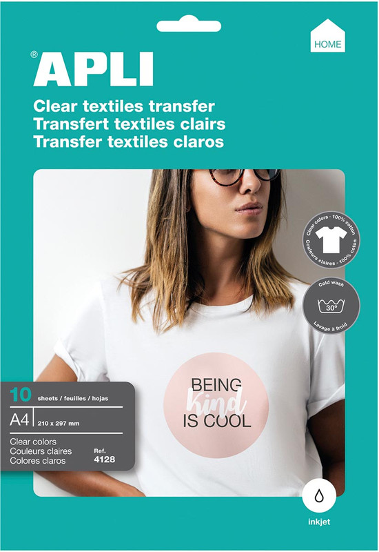 Transfer paper Apli T-shirt voor licht en wit textiel A4 (10)