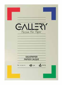 Kalkpapier Gallery A4 70-75gr 50 vel