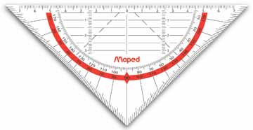 Geodriehoek Mapes Geo-Flex 16cm