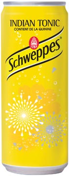 Frisdrank Schweppes tonic blik 33cl pk24