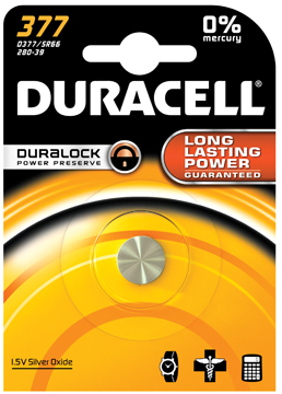 Knoopcelbatterij Duracell Duralock 337 1,5V