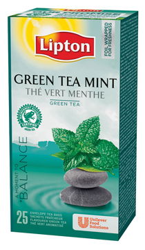 Thee Lipton green tea munt (25)