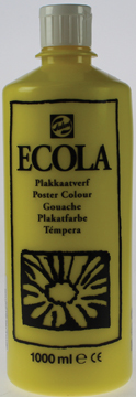 Plakkaatverf Talens ecola 1000ml citroengeel