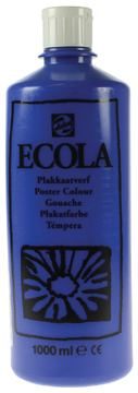 Plakkaatverf Talens ecola 1000ml donkerblauw