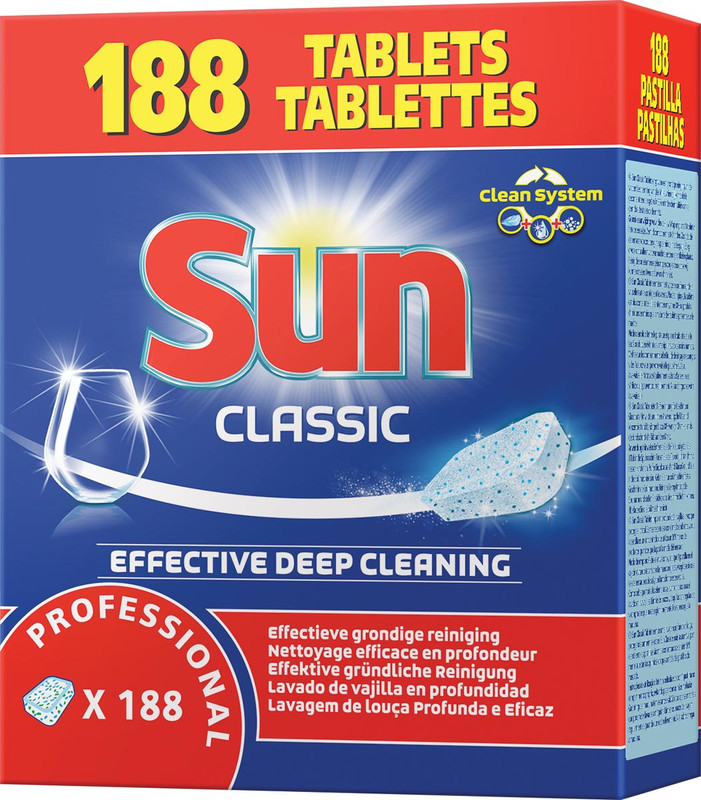 Vaatwastabletten Sun Professional Classic (188)