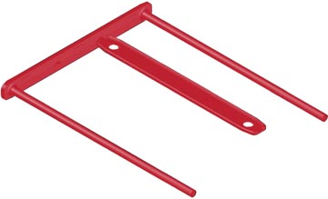 Archiefbinder Fellowes Bankers Box D-Clip rood (100)