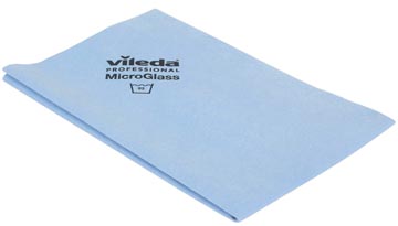 Microvezeldoek Vileda Microglass 38x60cm blauw (3)