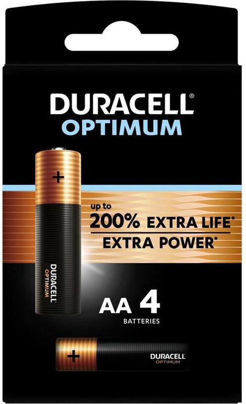 Batterij Duracell Optimum AA (4)