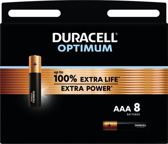 Batterij Duracell Optimum AAA (8)