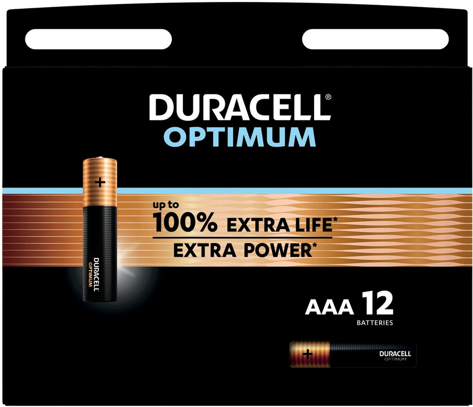 Batterij Duracell Optimum AAA (12)