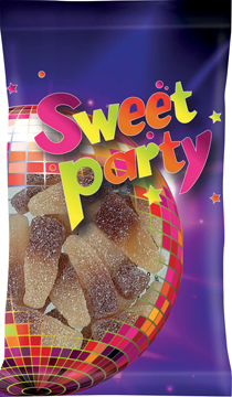 Snoepzakje Sweet Party zure cola flesjes 100gr