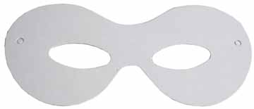 Masker Bouhon in papier met elastiek blanco wit (50)