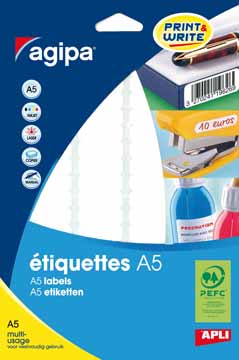 Etiketten Agipa ronde hoeken A5 12 etik/bl 56x34mm (16)