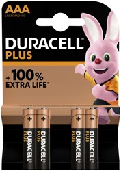 Batterij Duracell Plus 100% AAA (4)