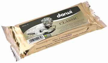 Boetseerklei Darwi classic 500gr wit