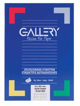 Etiketten Gallery 40 etik/bl 52,5x29,7mm (100)