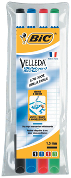 Whiteboardmarker Bic Velleda 1721 ronde punt 1,5mm assorti (4)