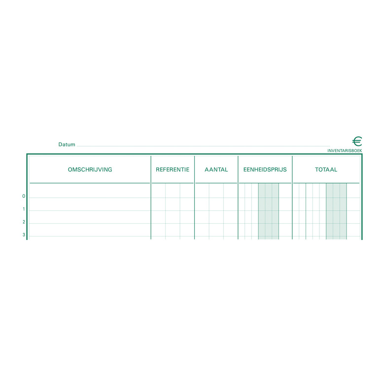 Inventaris Exacompta karton 32x19,5cm 80blad ingebonden nederlands