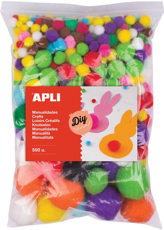 Pompon Apli assorti (500)