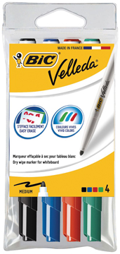 Whiteboardmarker Bic Velleda 1741 ronde punt 1,4mm assorti (4)