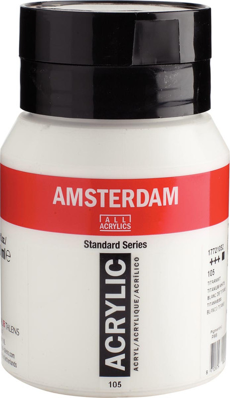 Acrylverf Talens Amsterdam 500ml titaanwit