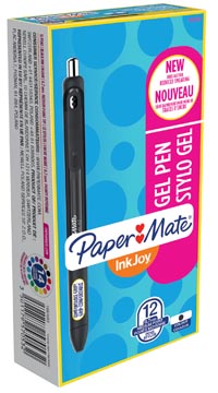 Gelroller Paper Mate Inkjoy Gel medium 0,7mm zwart