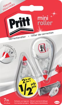 Correctieroller Pritt mini 4,2mmx7m blister (2)