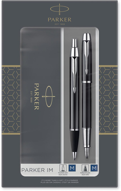 Giftbox Parker IM Black Duo vulpen en balpen CT zwart