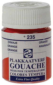 Plakkaatverf Talens extra fijn 16ml oranje