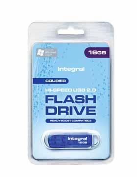 USB-stick Integral Courier 2.0 16GB blauw