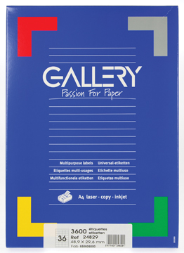 Etiketten Gallery 24 etik/bl 48,9x29,6mm (100)