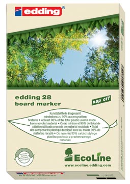 Whiteboardmarker Edding 28 EcoLine ronde punt 1,5-3mm assorti (4)