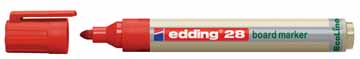 Whiteboardmarker Edding 28 EcoLine ronde punt 1,5-3mm rood