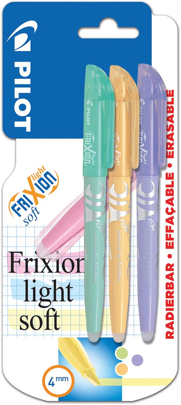 Markeerstift Pilot FriXion Light Soft assorti (3)