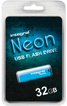 USB-stick Integral Neon 2.0 32GB blauw