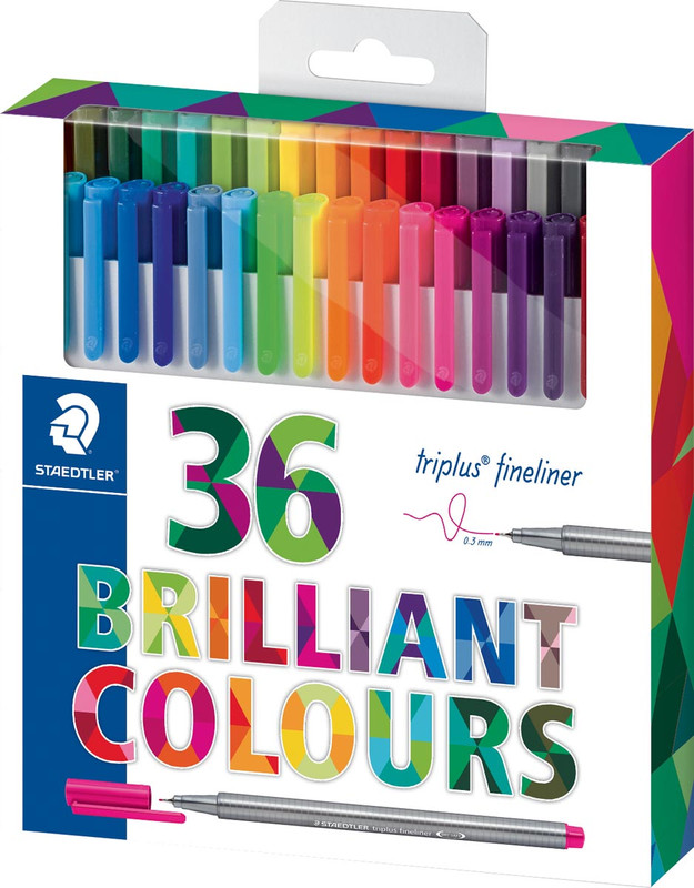 Fineliner Staedtler Triplus assorti 26+10 gratis