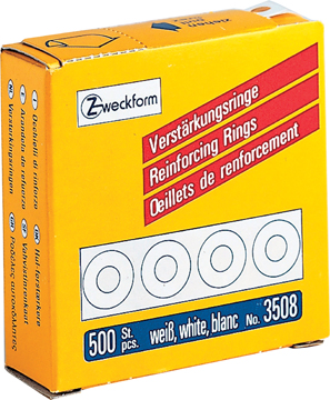 Versterkingsring Avery Ø13mm wit (500)