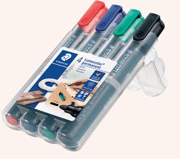 Permanent marker Staedtler Lumocolor 352 ronde punt 2mm assorti (4)