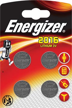 Batterij Energizer Lithium CR2016 (4)