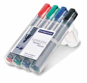 Flipchartmarker Staedtler Lumocolor 356 ronde punt 2mm assorti (4)