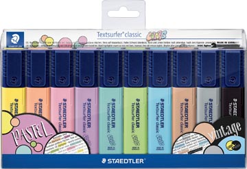 Markeerstift Staedtler Textsurfer Classic 364 Pastel & Vintage assorti (10)