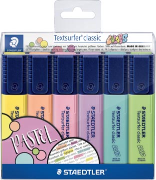 Markeerstift Staedtler Textsurfer Classic 364 Pastel assorti (6)