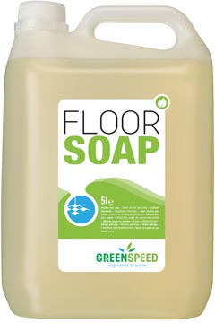 Vloerzeep Ecover Greenspeed Floor Soap met lijnzaadolie citrus 5l