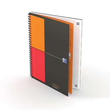 Spiraalboek Oxford International Notebook Connect hardcover B5 geruit 160blz